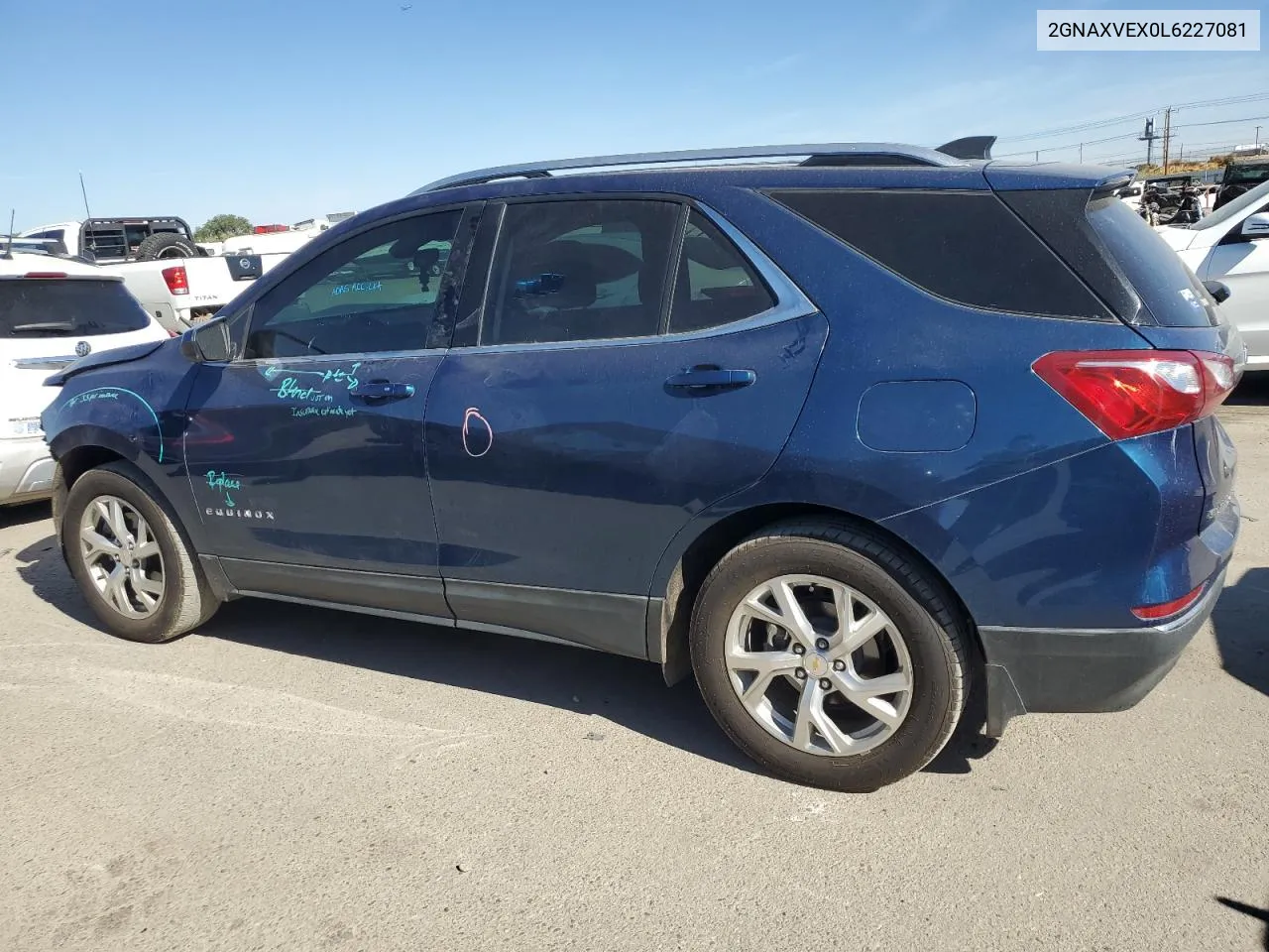 2020 Chevrolet Equinox Lt VIN: 2GNAXVEX0L6227081 Lot: 73477894