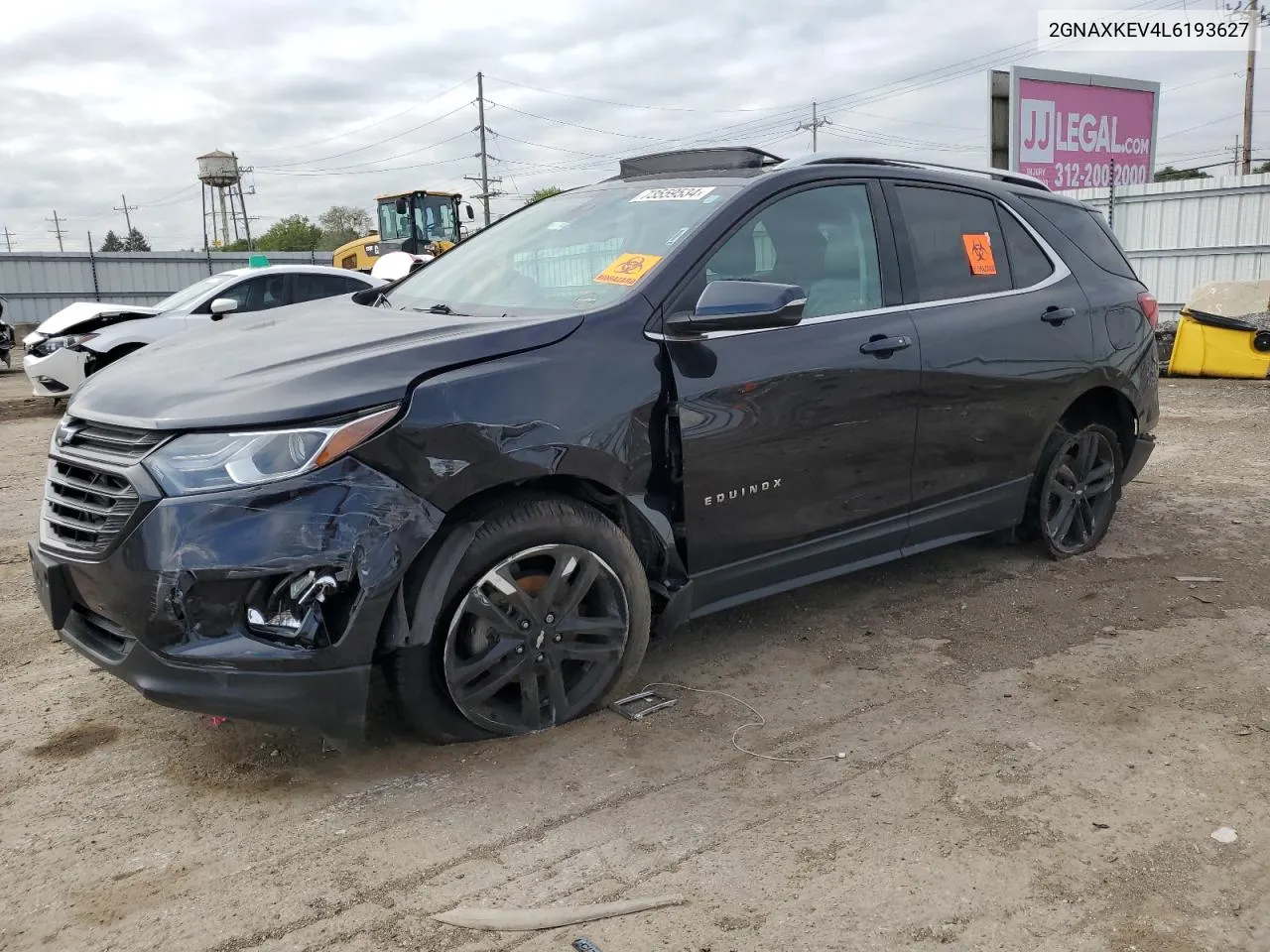 2020 Chevrolet Equinox Lt VIN: 2GNAXKEV4L6193627 Lot: 73559534