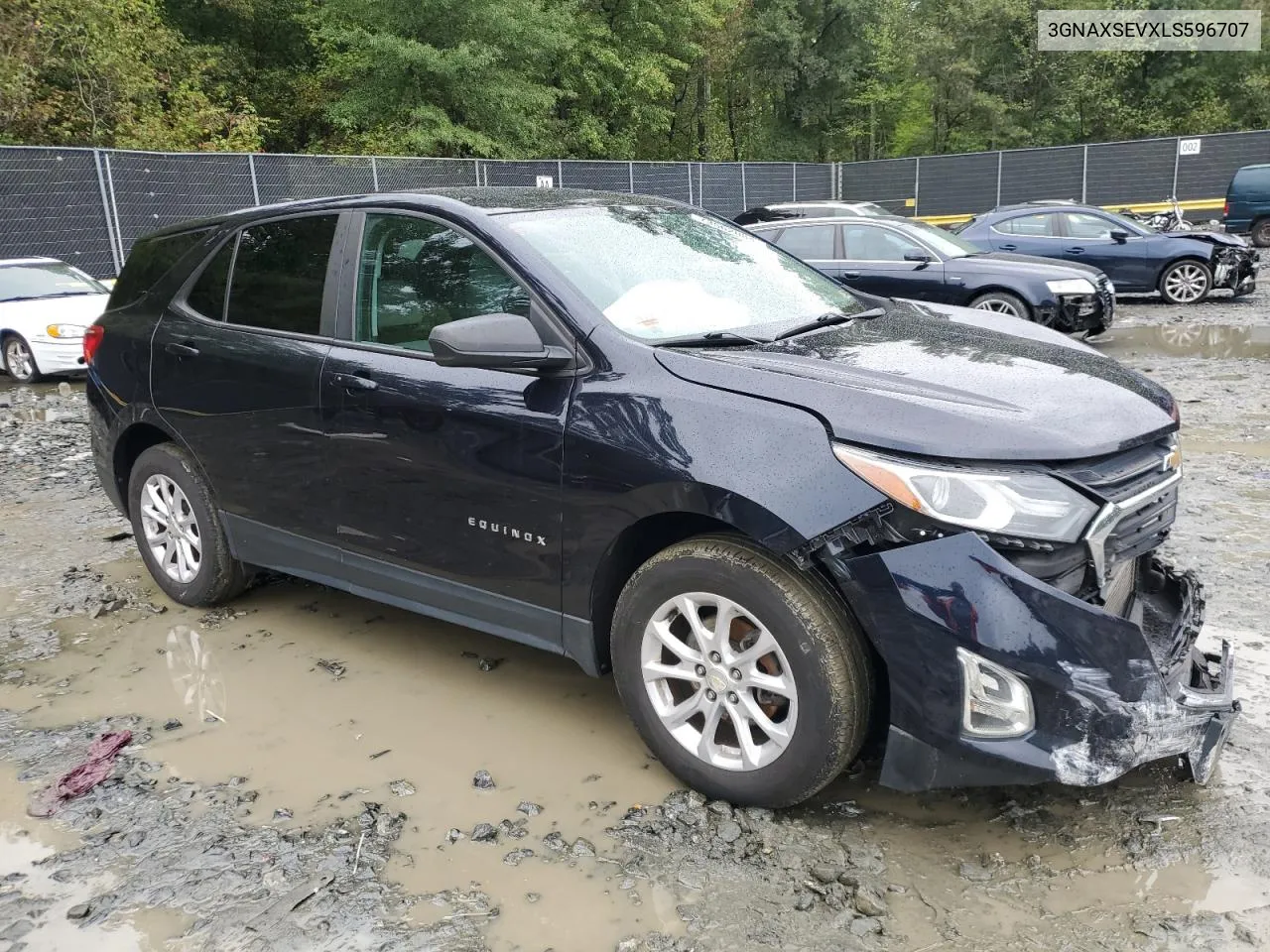 2020 Chevrolet Equinox Ls VIN: 3GNAXSEVXLS596707 Lot: 73562084