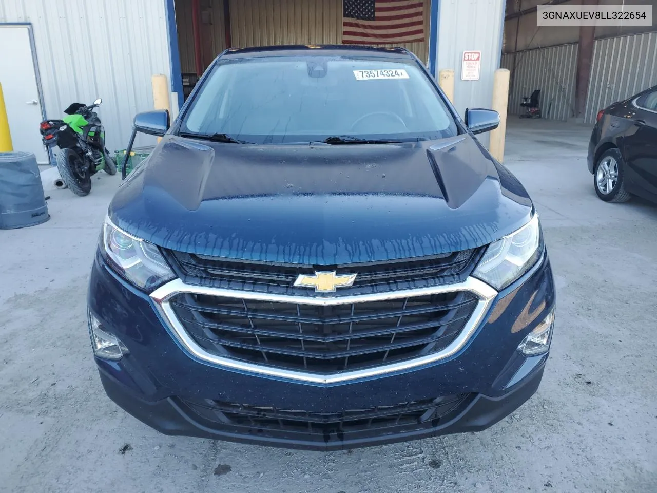 2020 Chevrolet Equinox Lt VIN: 3GNAXUEV8LL322654 Lot: 73574324