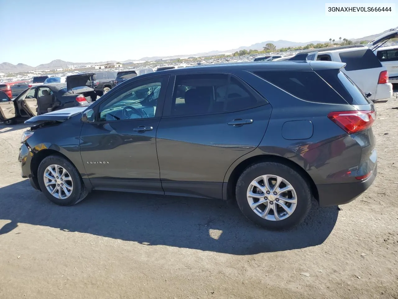 2020 Chevrolet Equinox Ls VIN: 3GNAXHEV0LS666444 Lot: 73605324