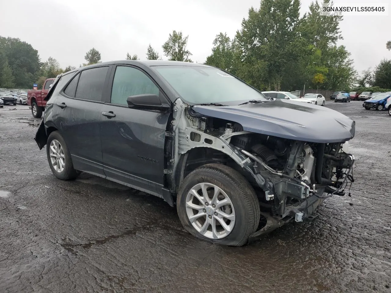 2020 Chevrolet Equinox Ls VIN: 3GNAXSEV1LS505405 Lot: 73608374