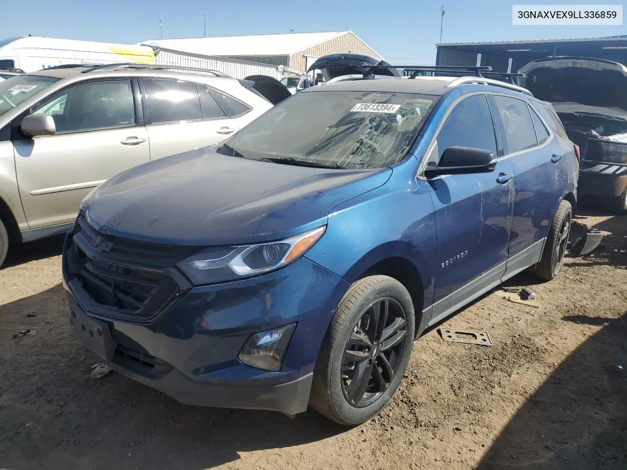 2020 Chevrolet Equinox Lt VIN: 3GNAXVEX9LL336859 Lot: 73613394