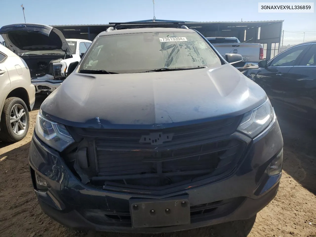 2020 Chevrolet Equinox Lt VIN: 3GNAXVEX9LL336859 Lot: 73613394