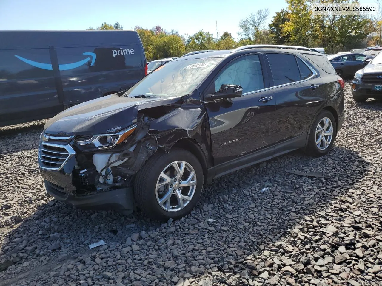 2020 Chevrolet Equinox Premier VIN: 3GNAXNEV2LS585590 Lot: 73650194