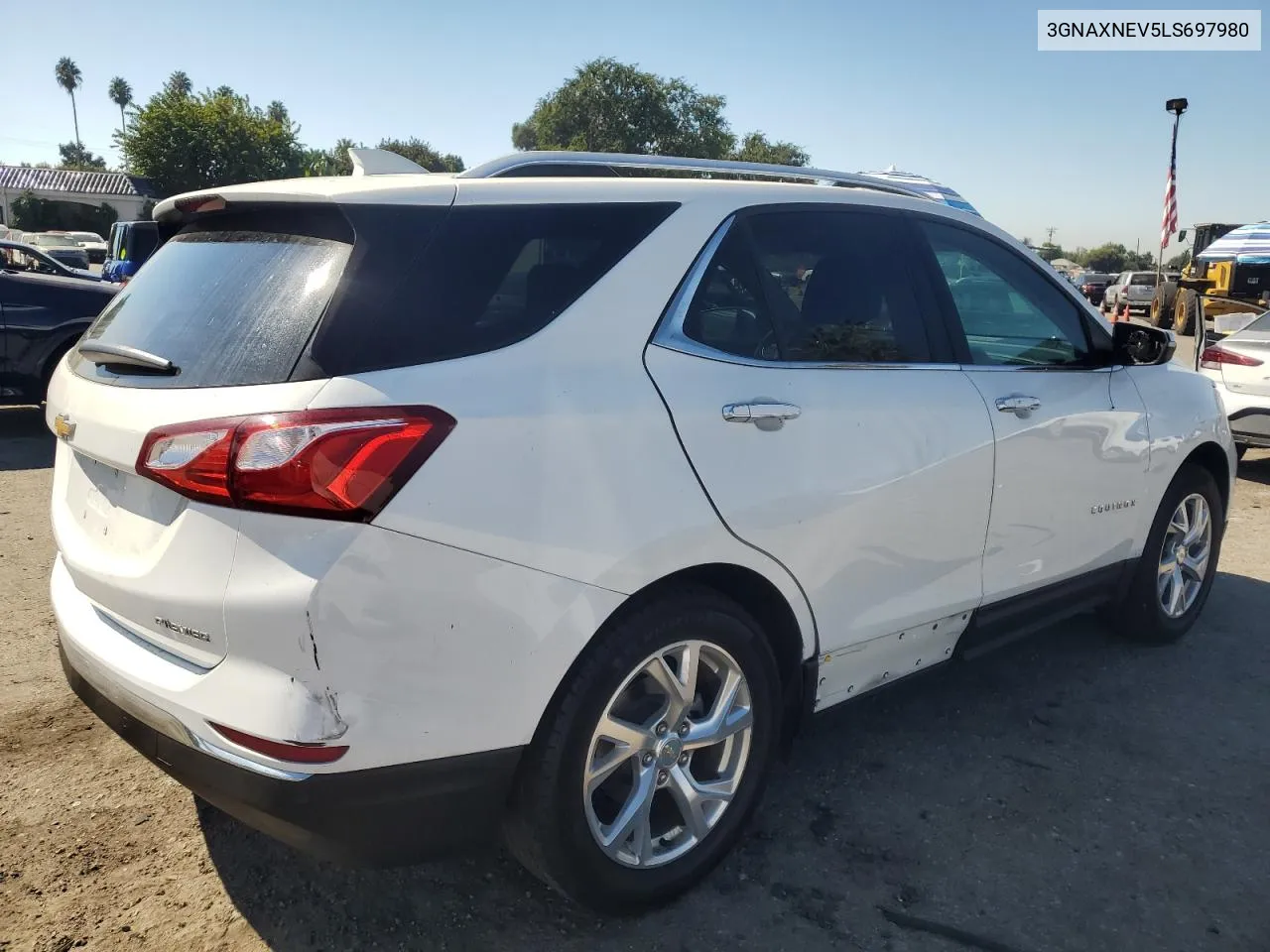 2020 Chevrolet Equinox Premier VIN: 3GNAXNEV5LS697980 Lot: 73710734