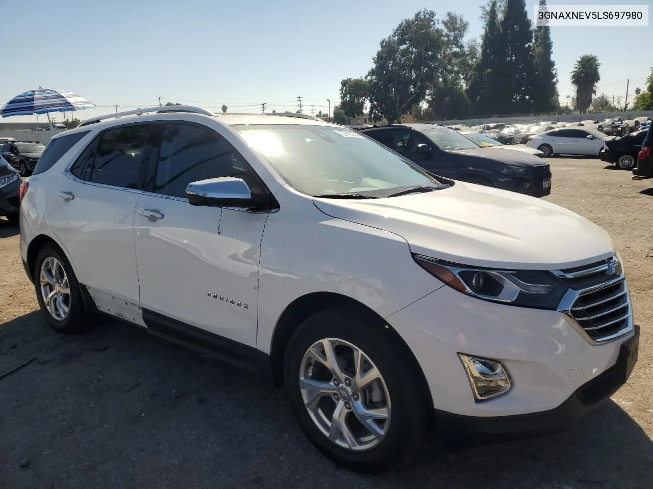 2020 Chevrolet Equinox Premier VIN: 3GNAXNEV5LS697980 Lot: 73710734