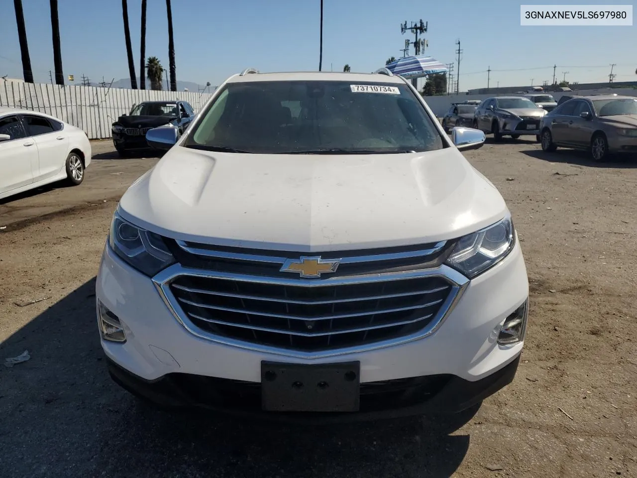 2020 Chevrolet Equinox Premier VIN: 3GNAXNEV5LS697980 Lot: 73710734