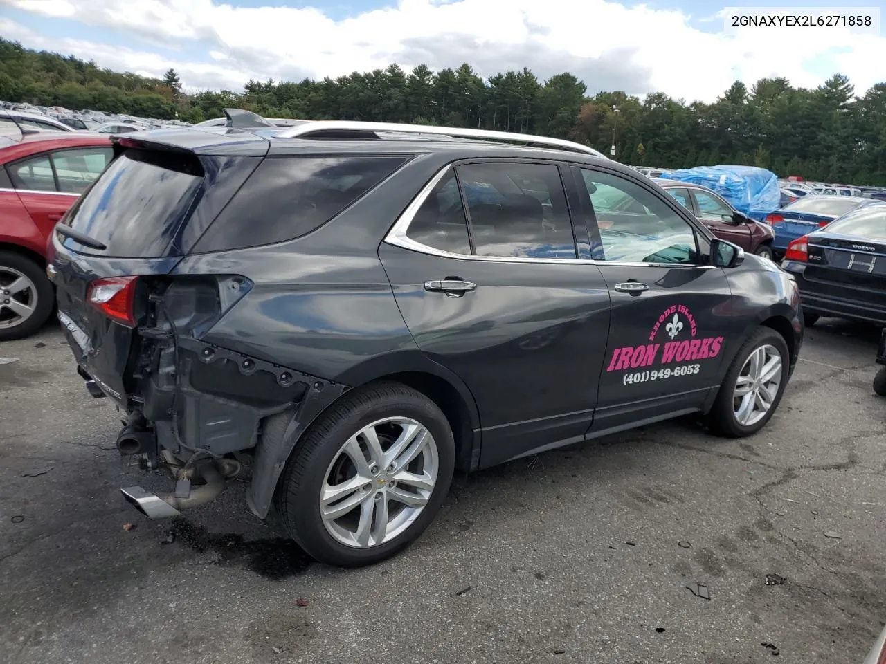 2020 Chevrolet Equinox Premier VIN: 2GNAXYEX2L6271858 Lot: 73734444