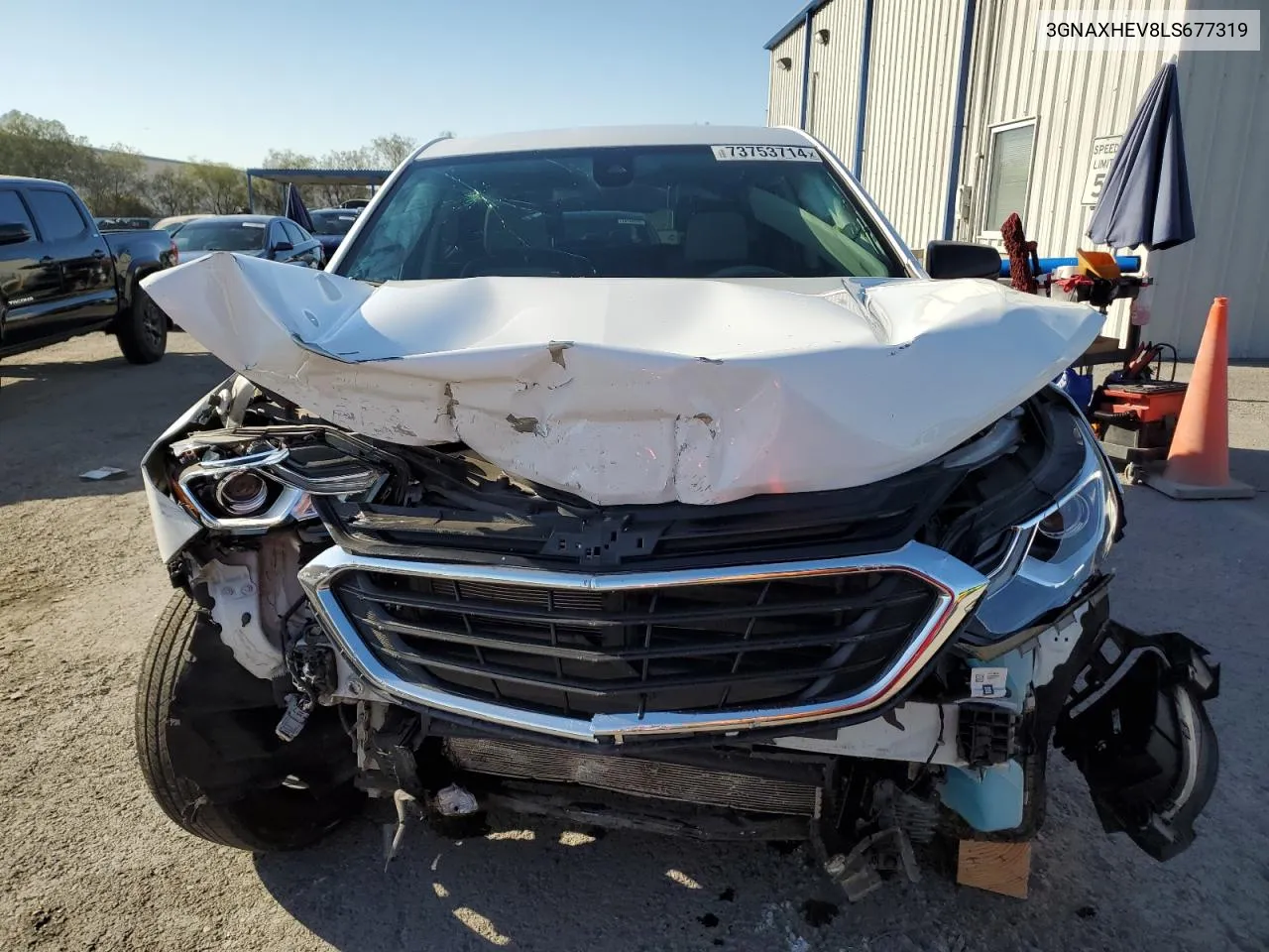 2020 Chevrolet Equinox Ls VIN: 3GNAXHEV8LS677319 Lot: 73753714