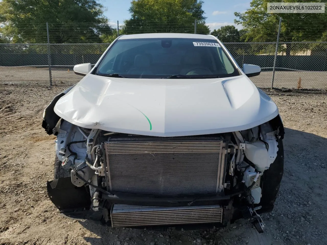 2020 Chevrolet Equinox Lt VIN: 2GNAXUEV5L6102022 Lot: 73939624