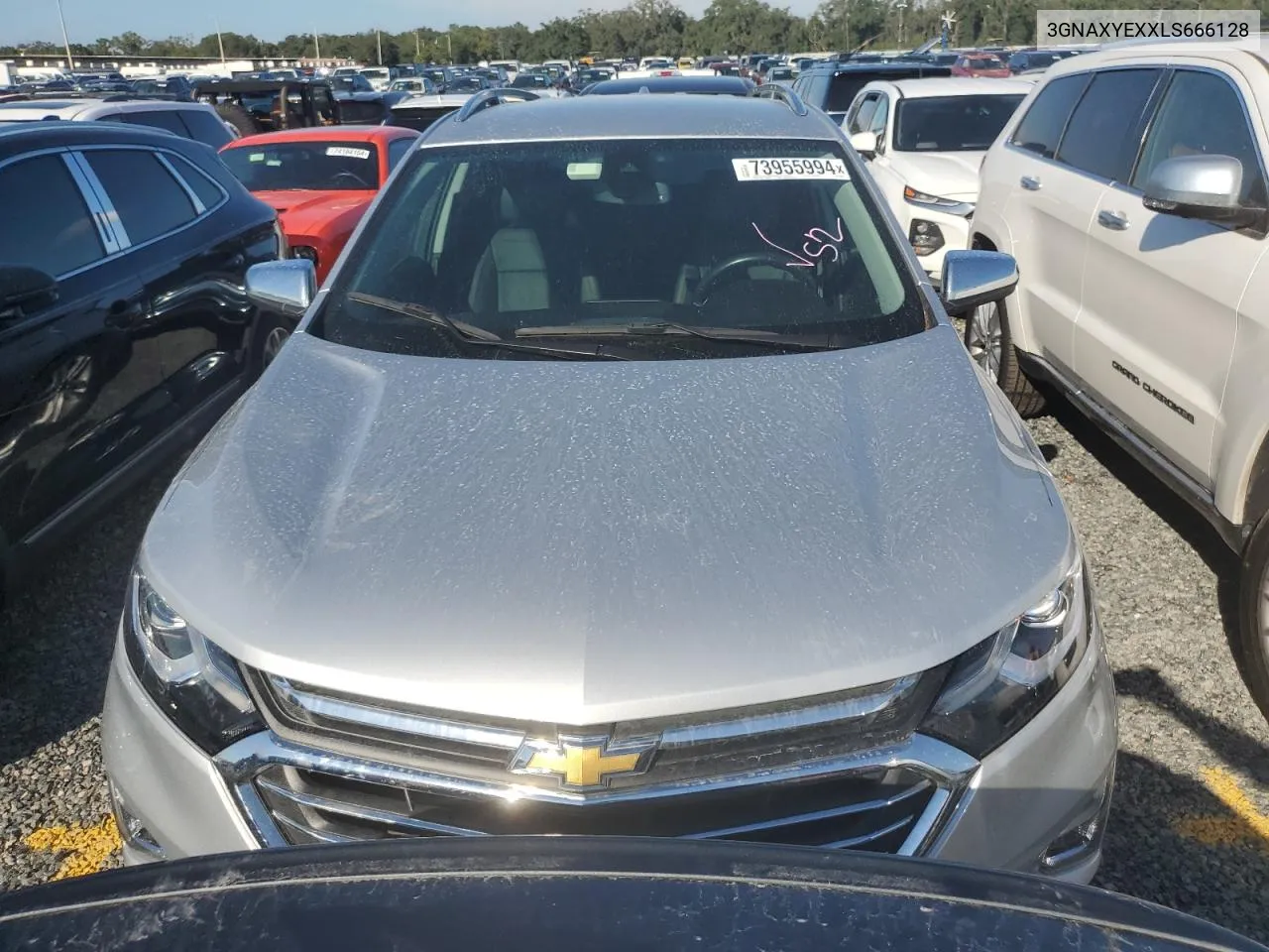 2020 Chevrolet Equinox Premier VIN: 3GNAXYEXXLS666128 Lot: 73955994