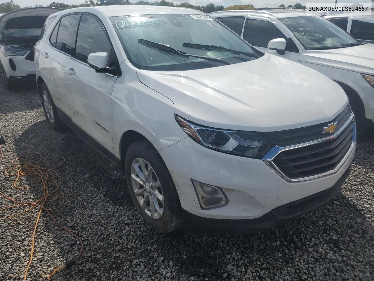 2020 Chevrolet Equinox Lt VIN: 3GNAXUEV0LS524667 Lot: 74085884