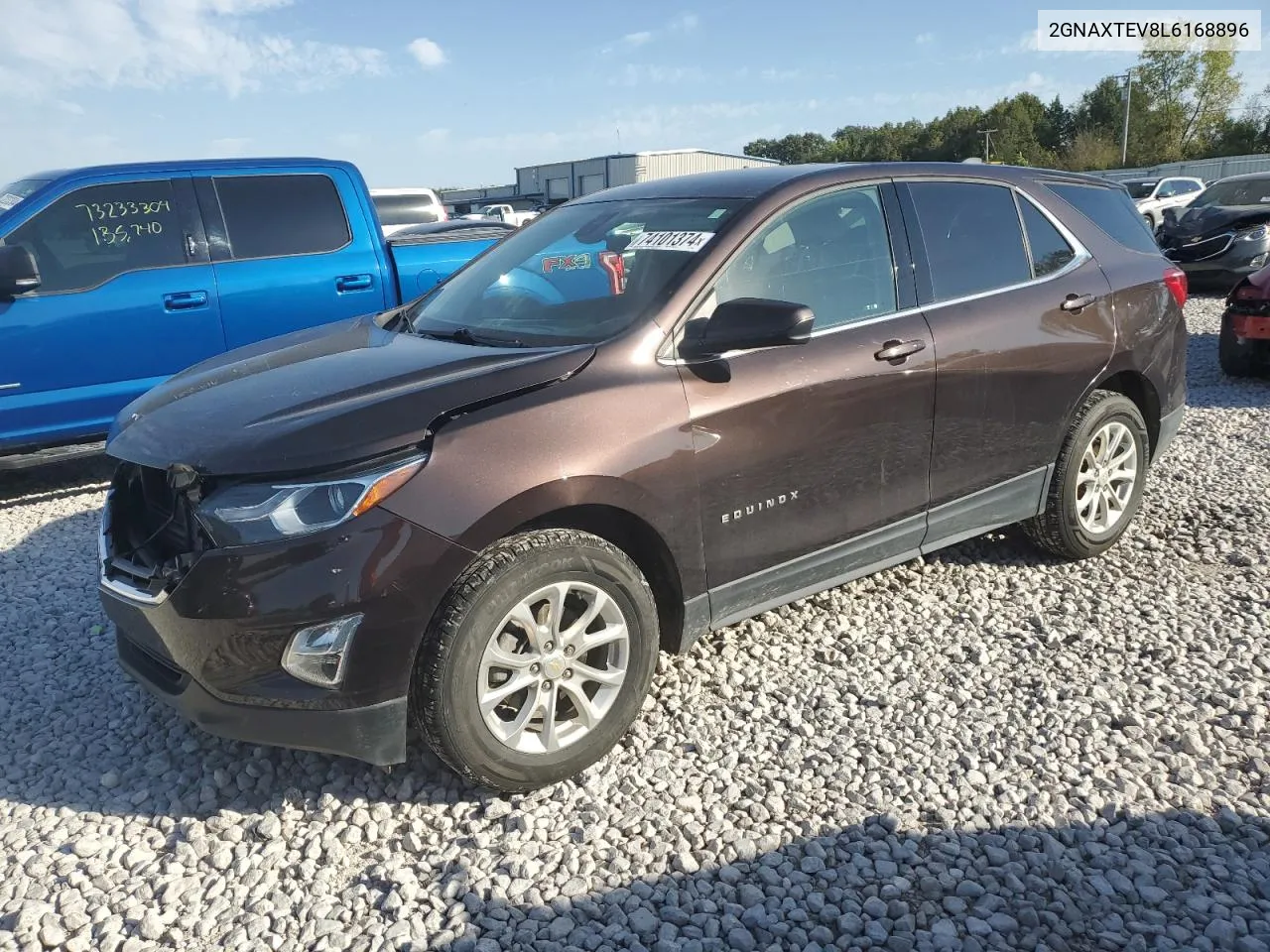 2020 Chevrolet Equinox Lt VIN: 2GNAXTEV8L6168896 Lot: 74101374