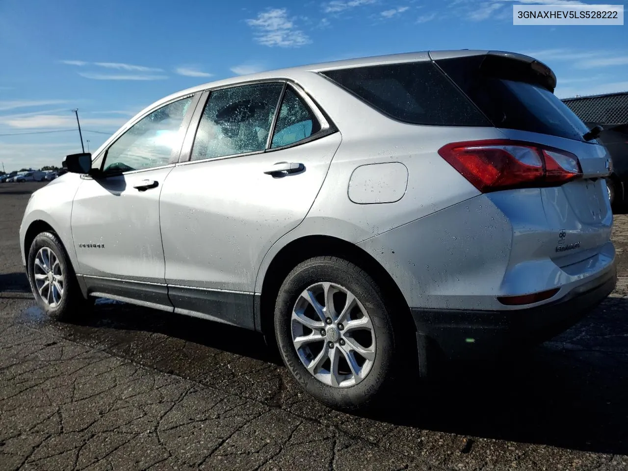 2020 Chevrolet Equinox Ls VIN: 3GNAXHEV5LS528222 Lot: 74120684