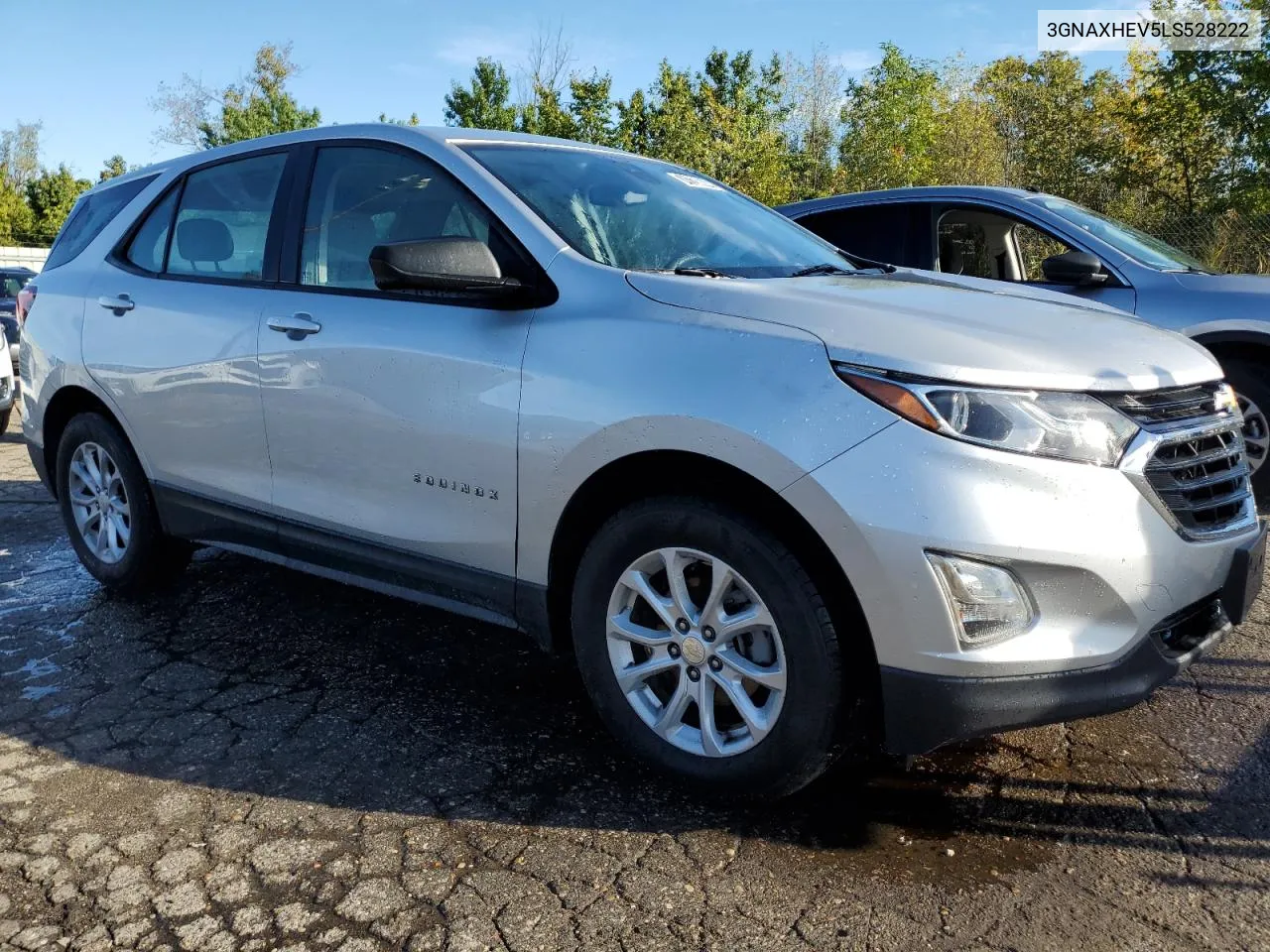 2020 Chevrolet Equinox Ls VIN: 3GNAXHEV5LS528222 Lot: 74120684