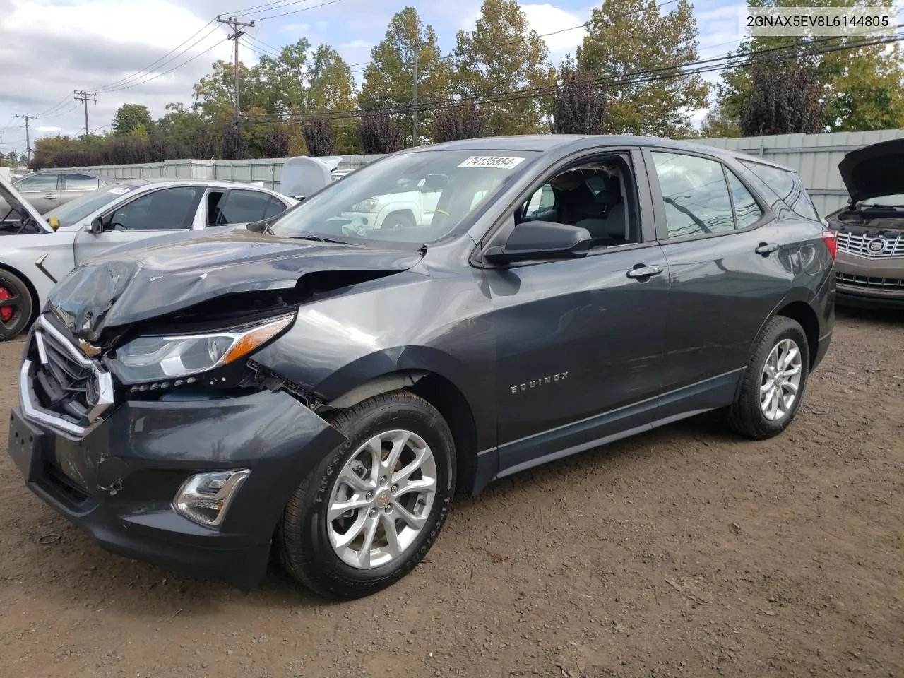 2020 Chevrolet Equinox VIN: 2GNAX5EV8L6144805 Lot: 74125554