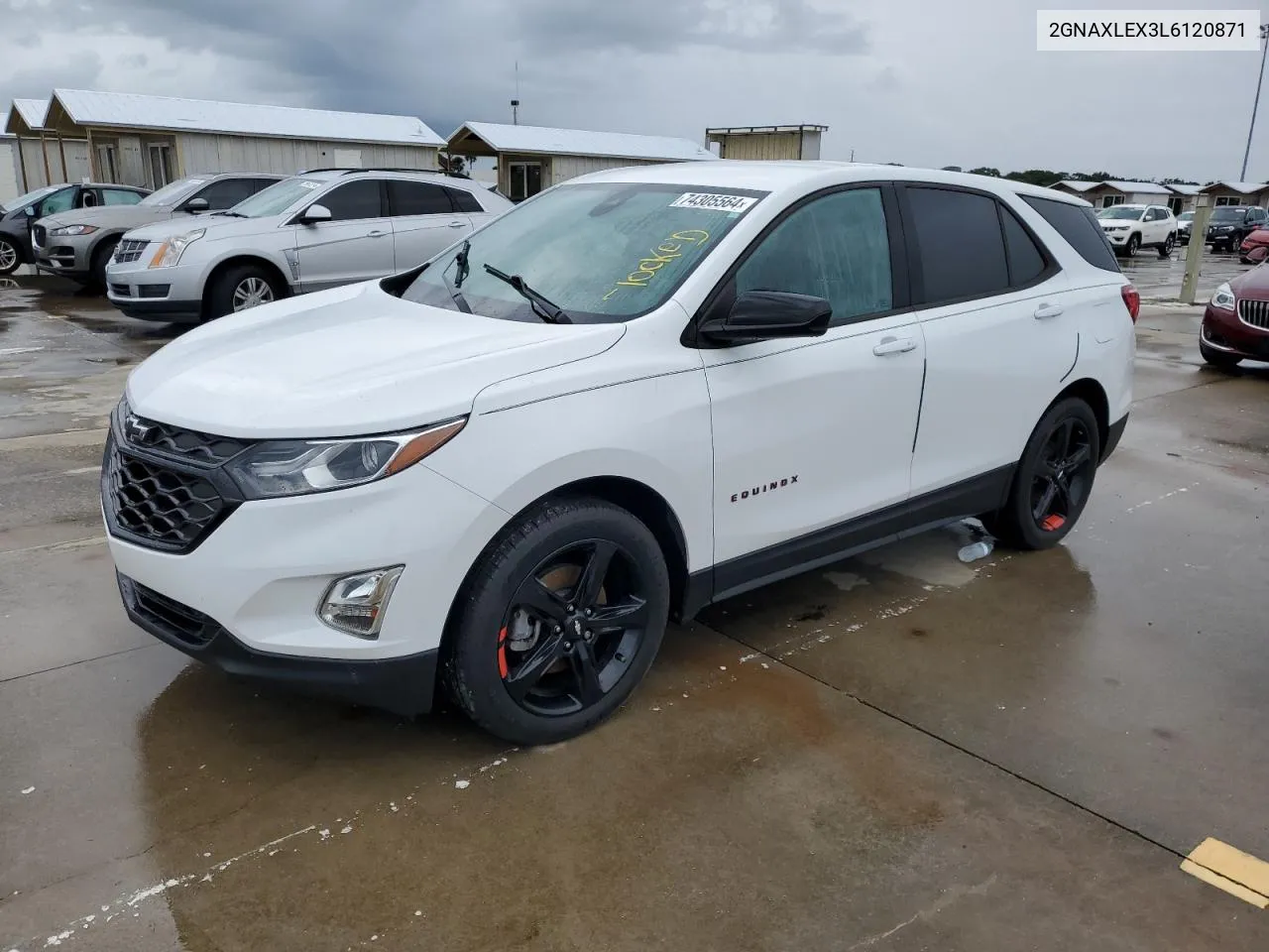 2020 Chevrolet Equinox Lt VIN: 2GNAXLEX3L6120871 Lot: 74305564