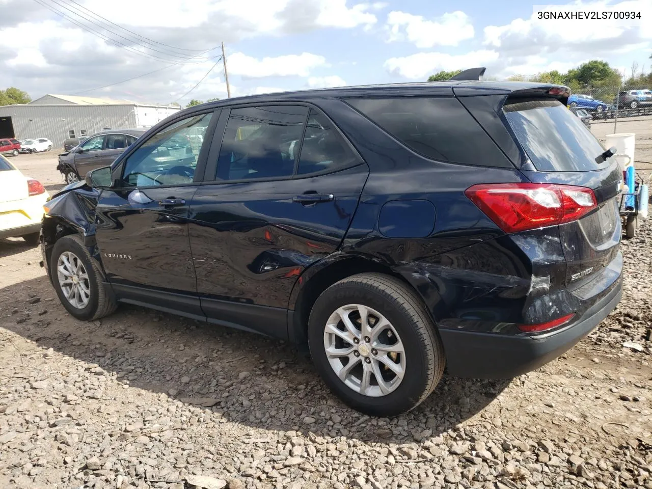 2020 Chevrolet Equinox Ls VIN: 3GNAXHEV2LS700934 Lot: 74357044