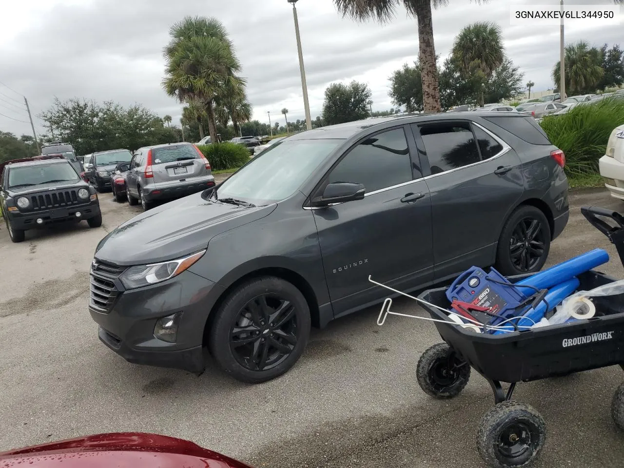 2020 Chevrolet Equinox Lt VIN: 3GNAXKEV6LL344950 Lot: 74366874