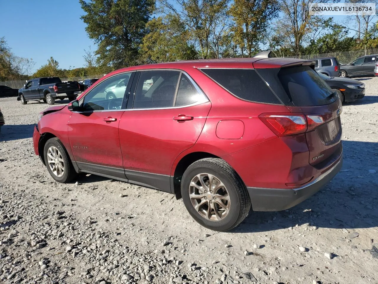 2020 Chevrolet Equinox Lt VIN: 2GNAXUEV1L6136734 Lot: 74511634