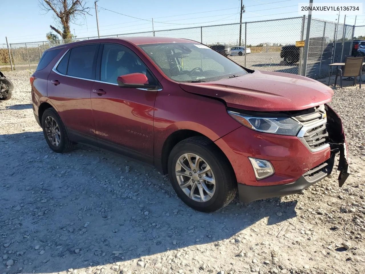 2020 Chevrolet Equinox Lt VIN: 2GNAXUEV1L6136734 Lot: 74511634