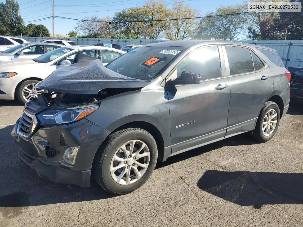 2020 Chevrolet Equinox Ls VIN: 2GNAXHEV9L6270530 Lot: 74541354