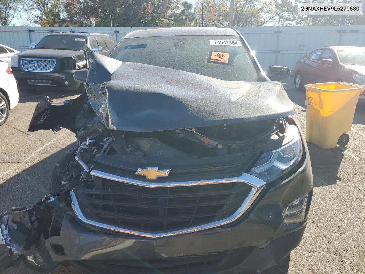 2020 Chevrolet Equinox Ls VIN: 2GNAXHEV9L6270530 Lot: 74541354