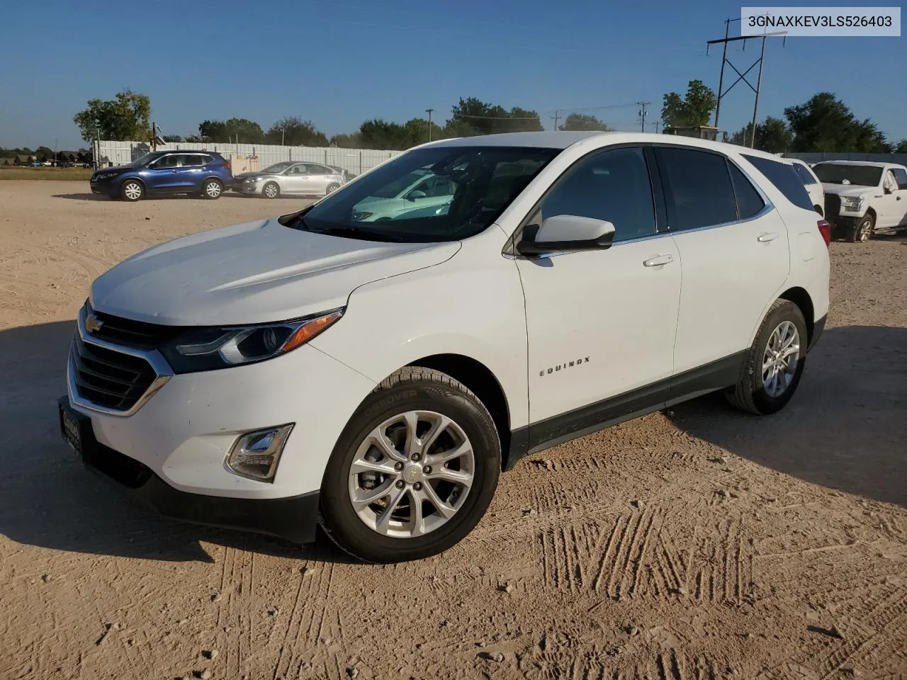 2020 Chevrolet Equinox Lt VIN: 3GNAXKEV3LS526403 Lot: 74605814