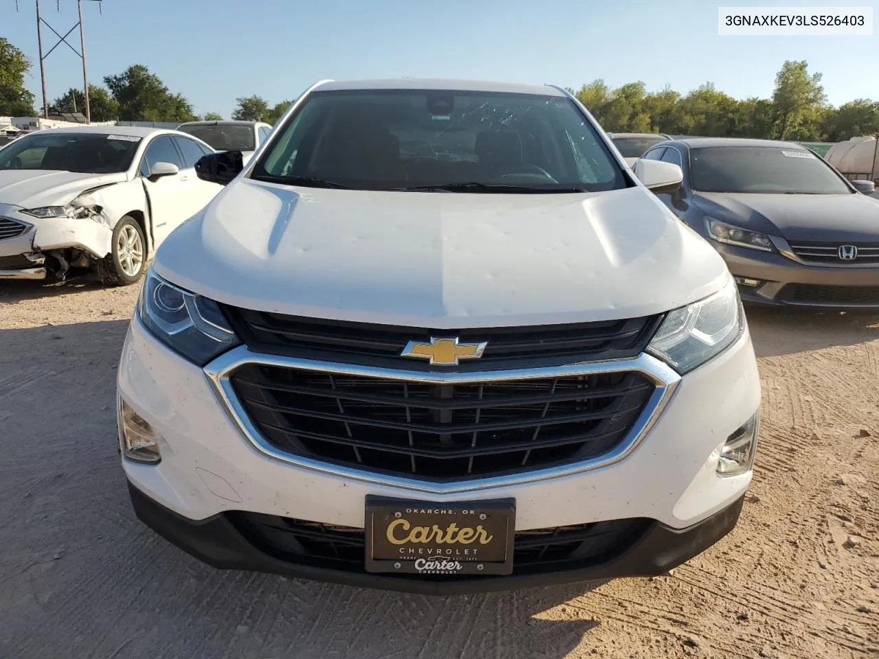 2020 Chevrolet Equinox Lt VIN: 3GNAXKEV3LS526403 Lot: 74605814