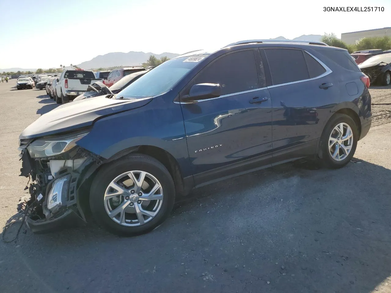 2020 Chevrolet Equinox Lt VIN: 3GNAXLEX4LL251710 Lot: 74609824