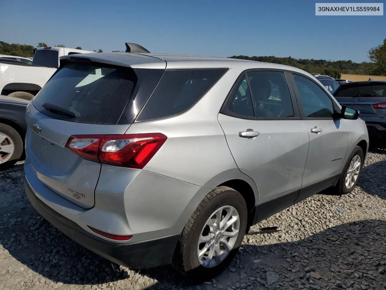 2020 Chevrolet Equinox Ls VIN: 3GNAXHEV1LS559984 Lot: 74612414