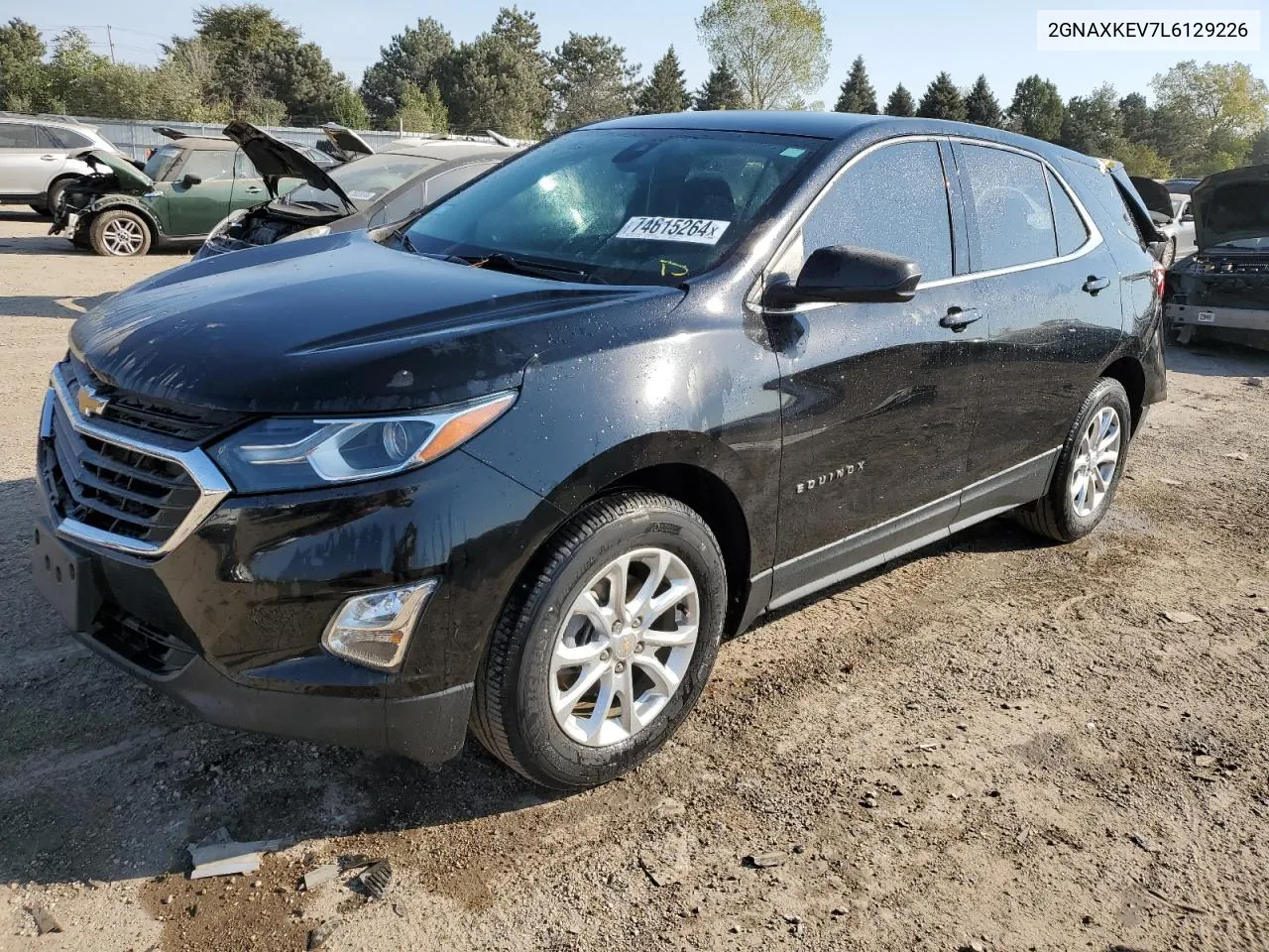 2020 Chevrolet Equinox Lt VIN: 2GNAXKEV7L6129226 Lot: 74615264