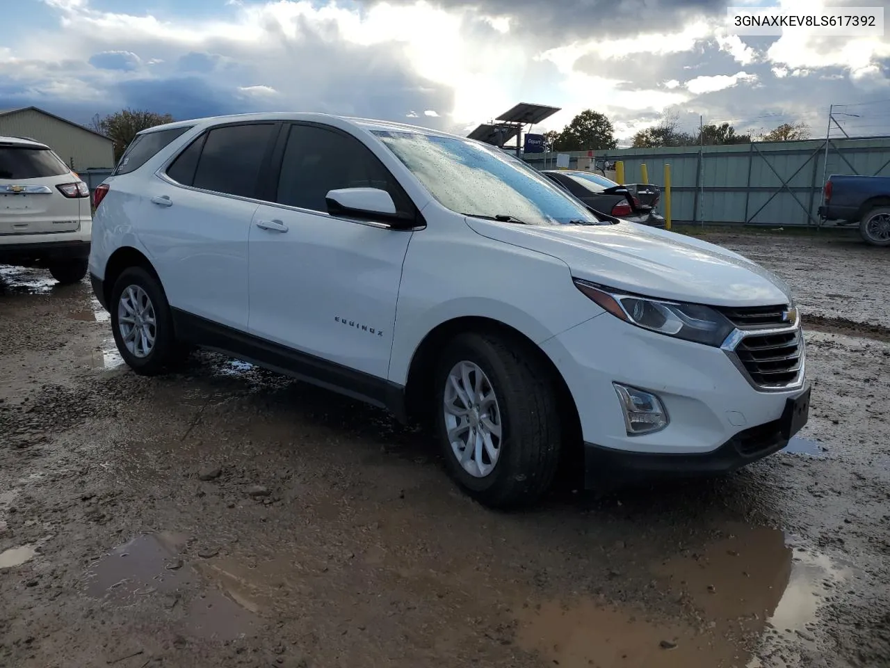 2020 Chevrolet Equinox Lt VIN: 3GNAXKEV8LS617392 Lot: 74635864