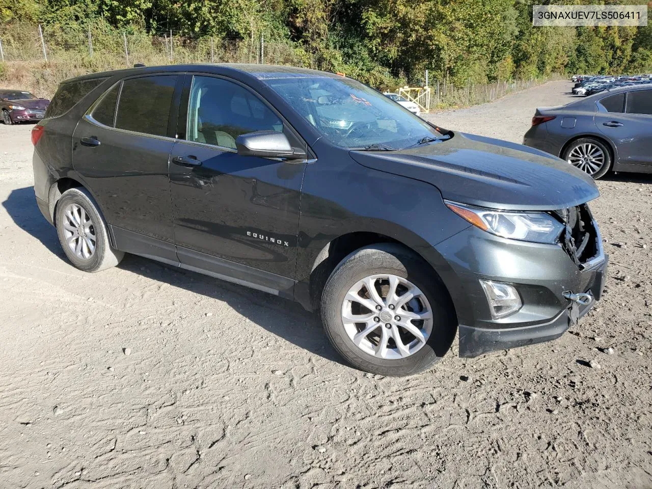 2020 Chevrolet Equinox Lt VIN: 3GNAXUEV7LS506411 Lot: 74692074