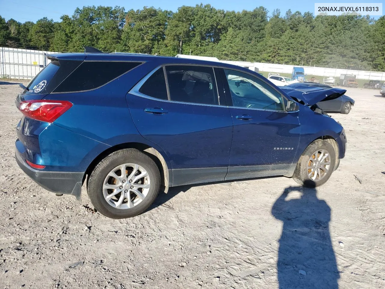 2020 Chevrolet Equinox Lt VIN: 2GNAXJEVXL6118313 Lot: 74717544