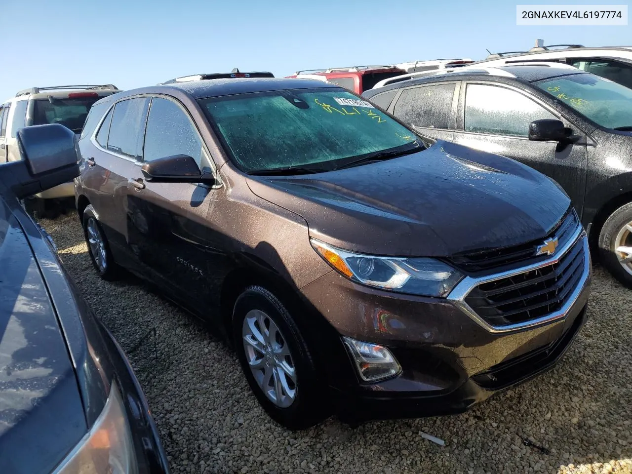 2020 Chevrolet Equinox Lt VIN: 2GNAXKEV4L6197774 Lot: 74719574