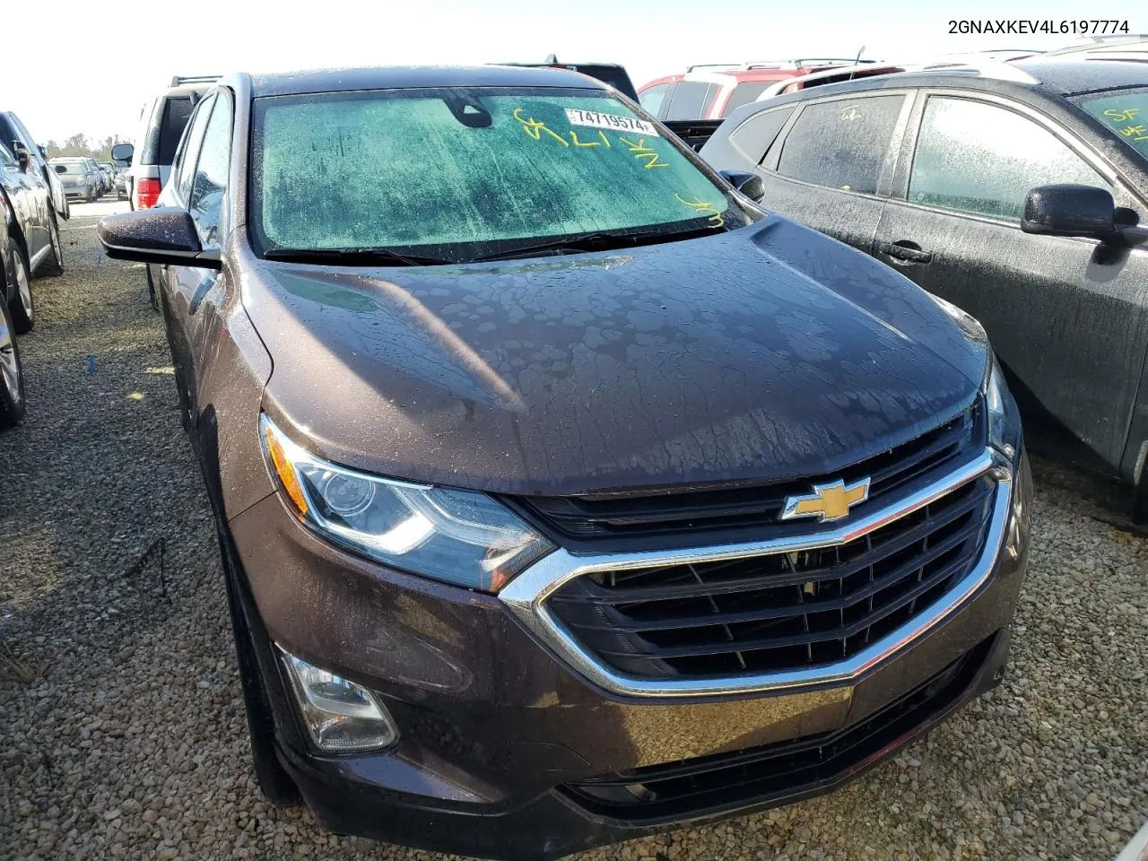 2020 Chevrolet Equinox Lt VIN: 2GNAXKEV4L6197774 Lot: 74719574