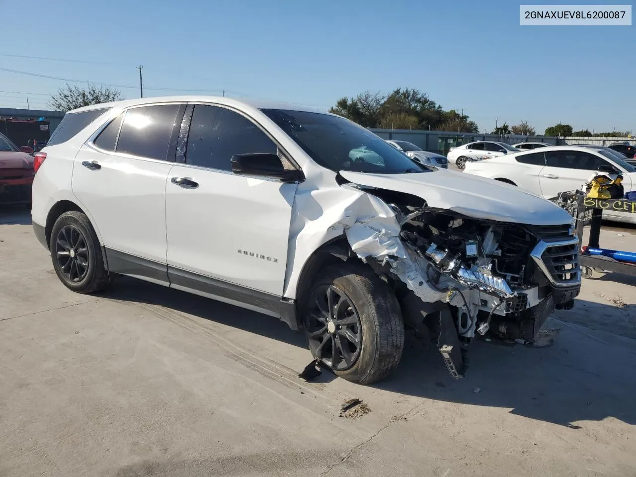 2020 Chevrolet Equinox Lt VIN: 2GNAXUEV8L6200087 Lot: 74755644