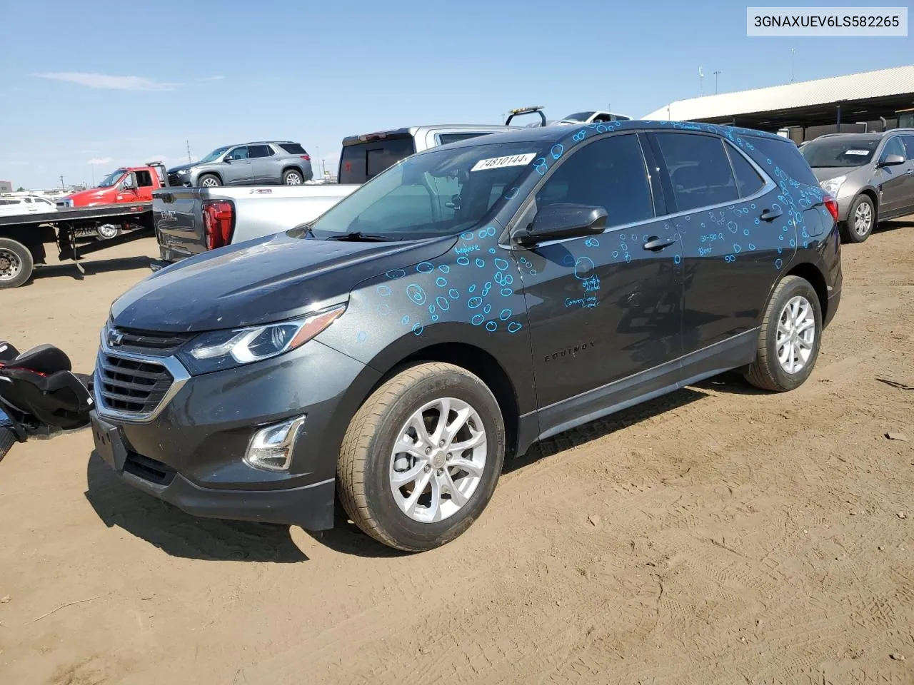 2020 Chevrolet Equinox Lt VIN: 3GNAXUEV6LS582265 Lot: 74810144