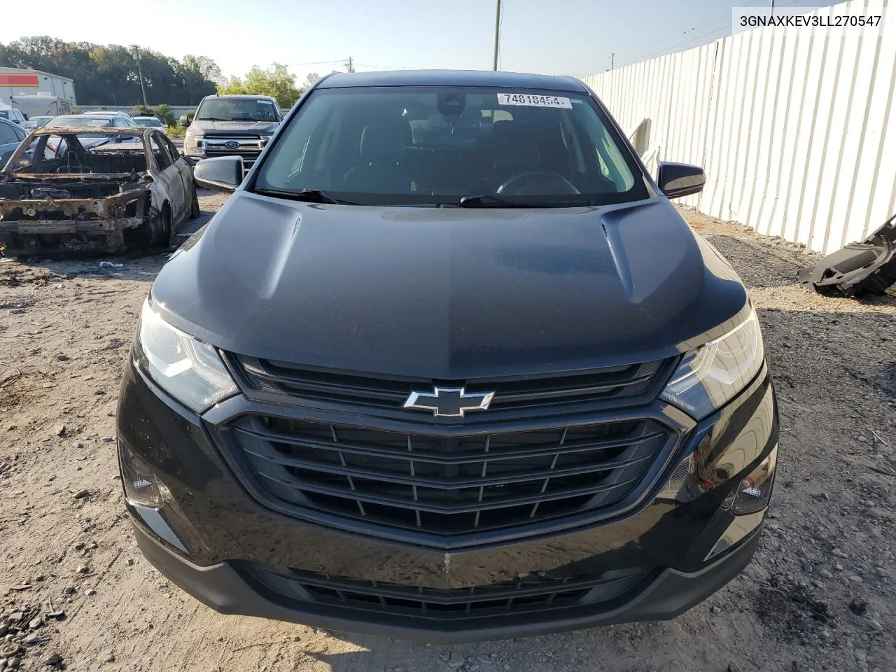 2020 Chevrolet Equinox Lt VIN: 3GNAXKEV3LL270547 Lot: 74818454