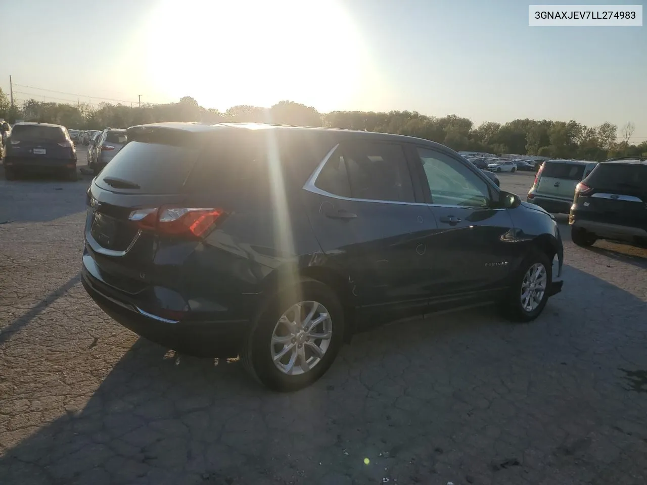 2020 Chevrolet Equinox Lt VIN: 3GNAXJEV7LL274983 Lot: 74821854