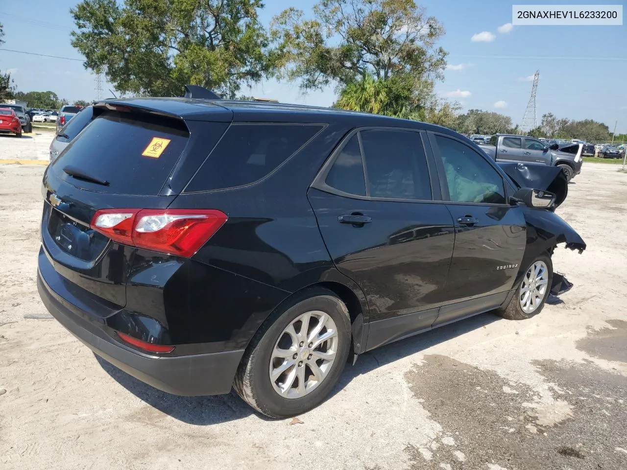 2020 Chevrolet Equinox Ls VIN: 2GNAXHEV1L6233200 Lot: 74857454