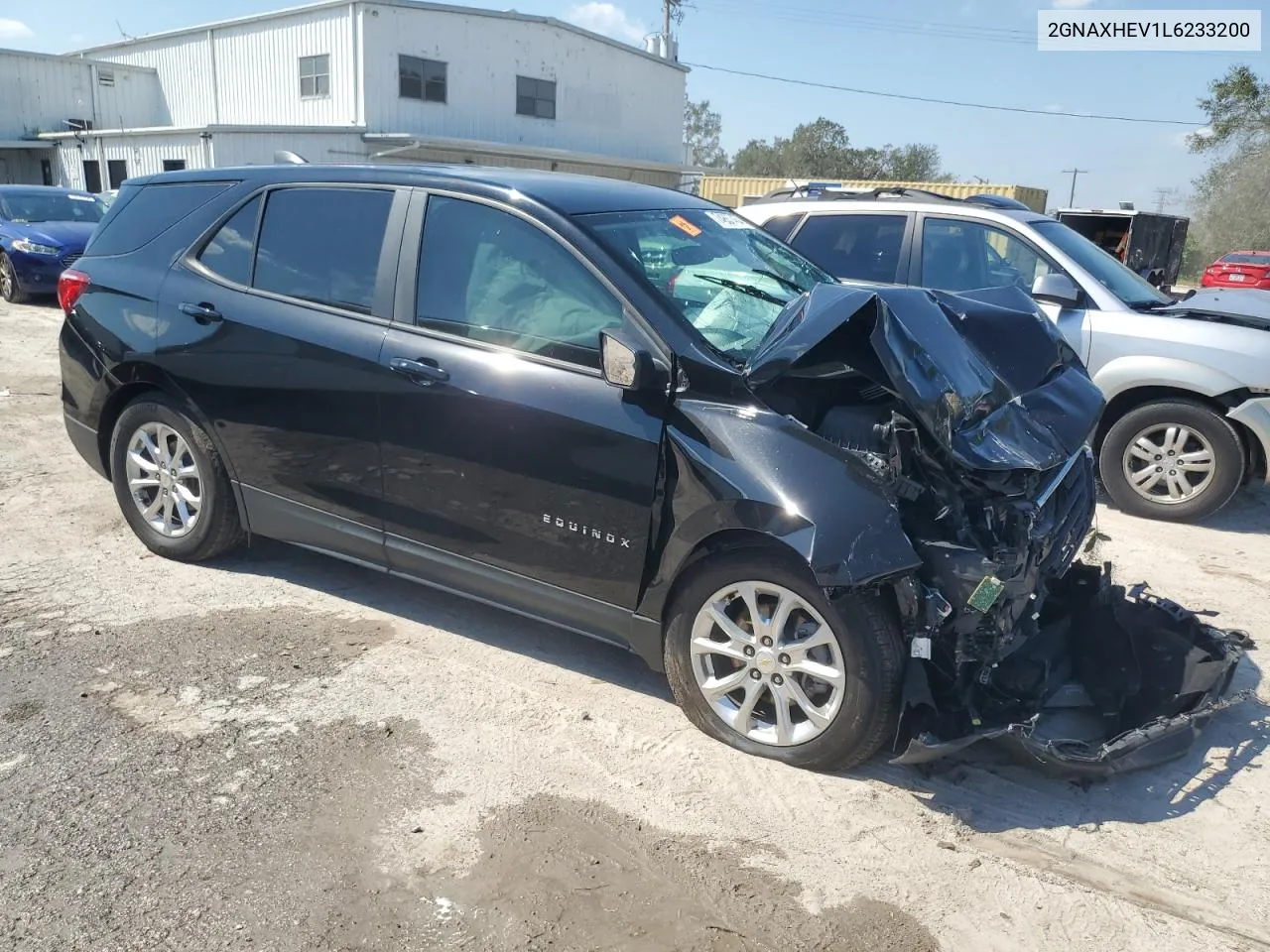 2020 Chevrolet Equinox Ls VIN: 2GNAXHEV1L6233200 Lot: 74857454