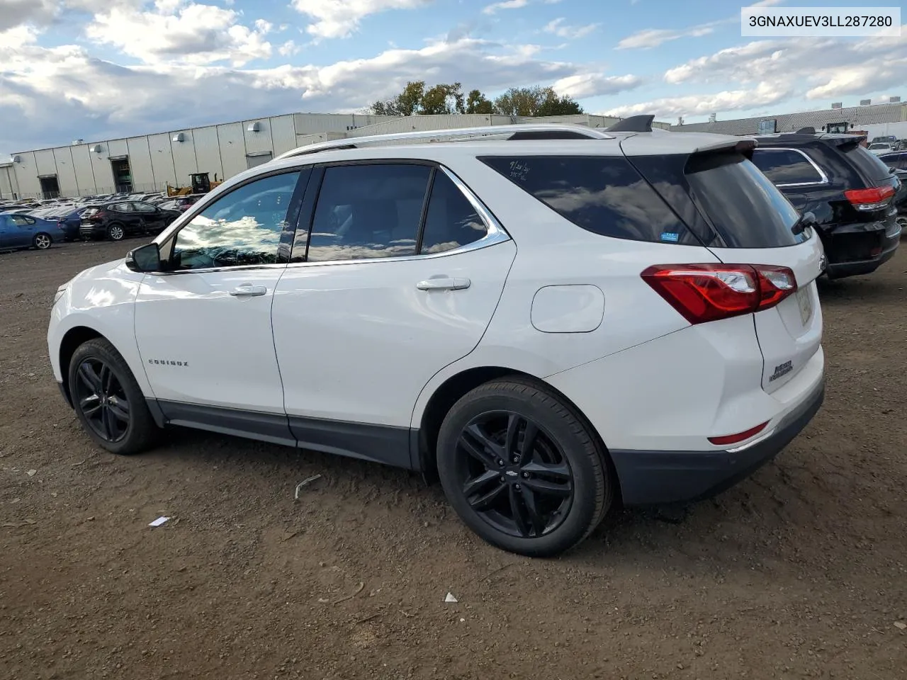 2020 Chevrolet Equinox Lt VIN: 3GNAXUEV3LL287280 Lot: 74892464