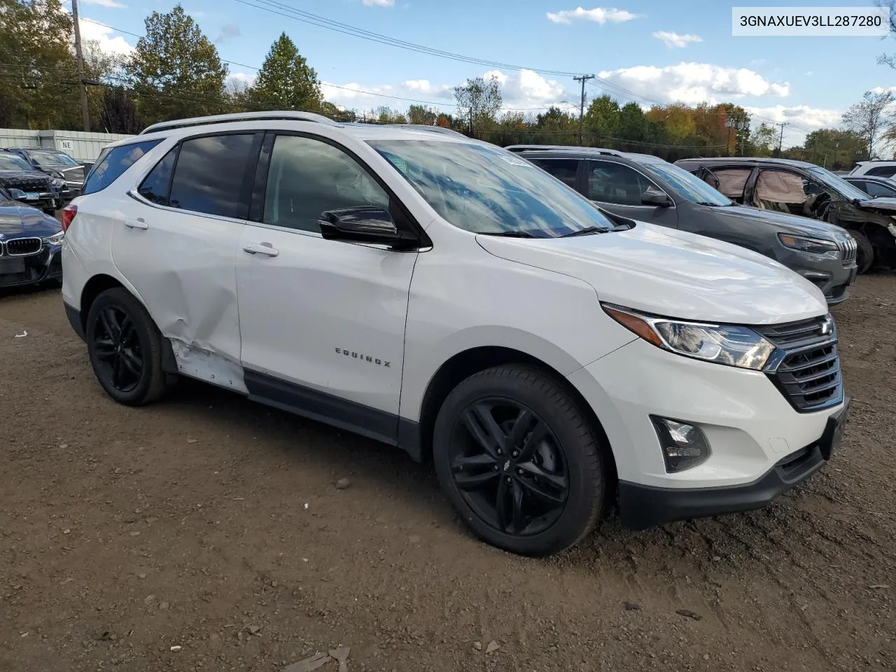 2020 Chevrolet Equinox Lt VIN: 3GNAXUEV3LL287280 Lot: 74892464