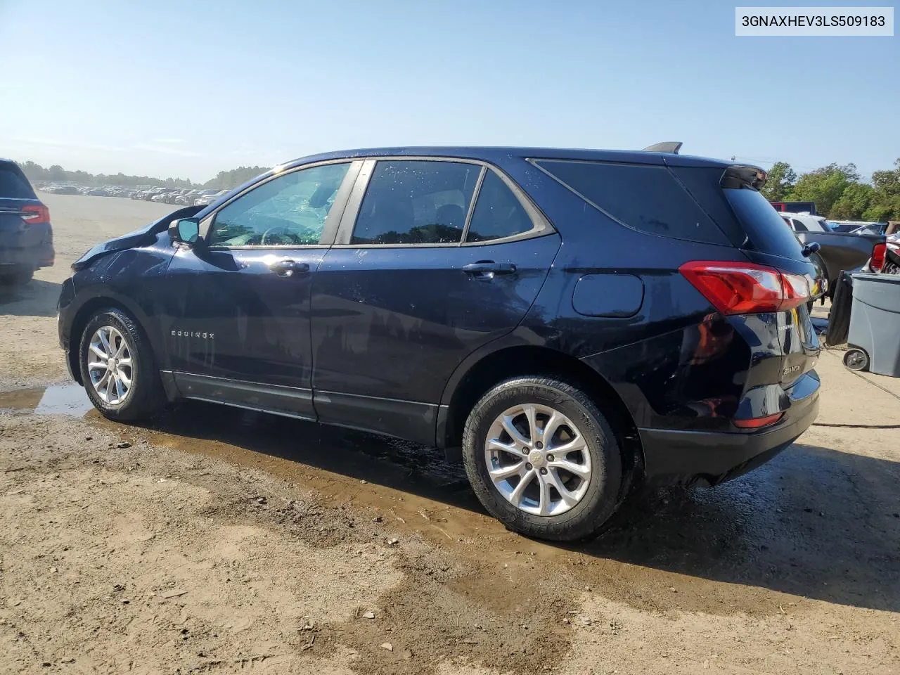 2020 Chevrolet Equinox Ls VIN: 3GNAXHEV3LS509183 Lot: 74920634