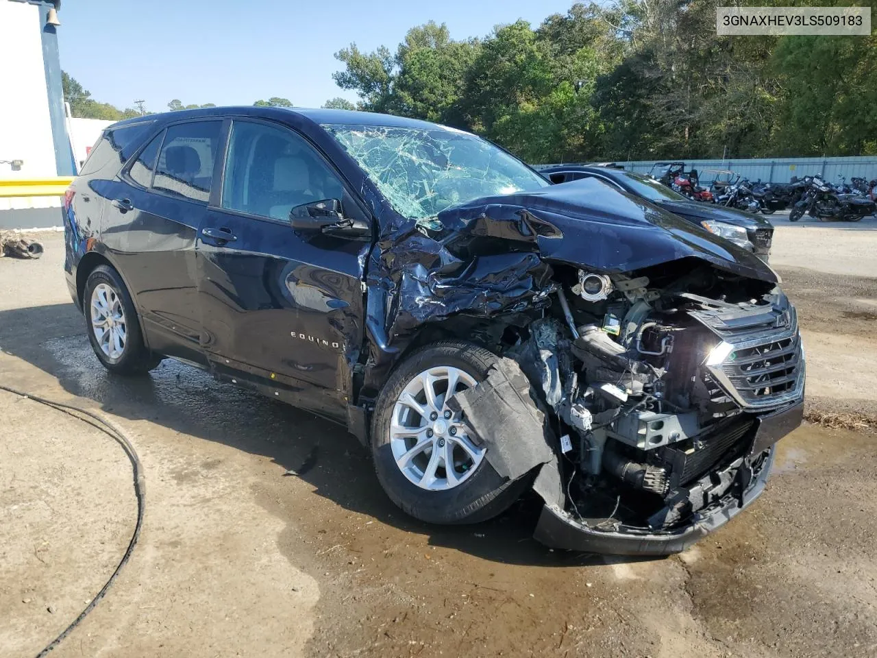 2020 Chevrolet Equinox Ls VIN: 3GNAXHEV3LS509183 Lot: 74920634