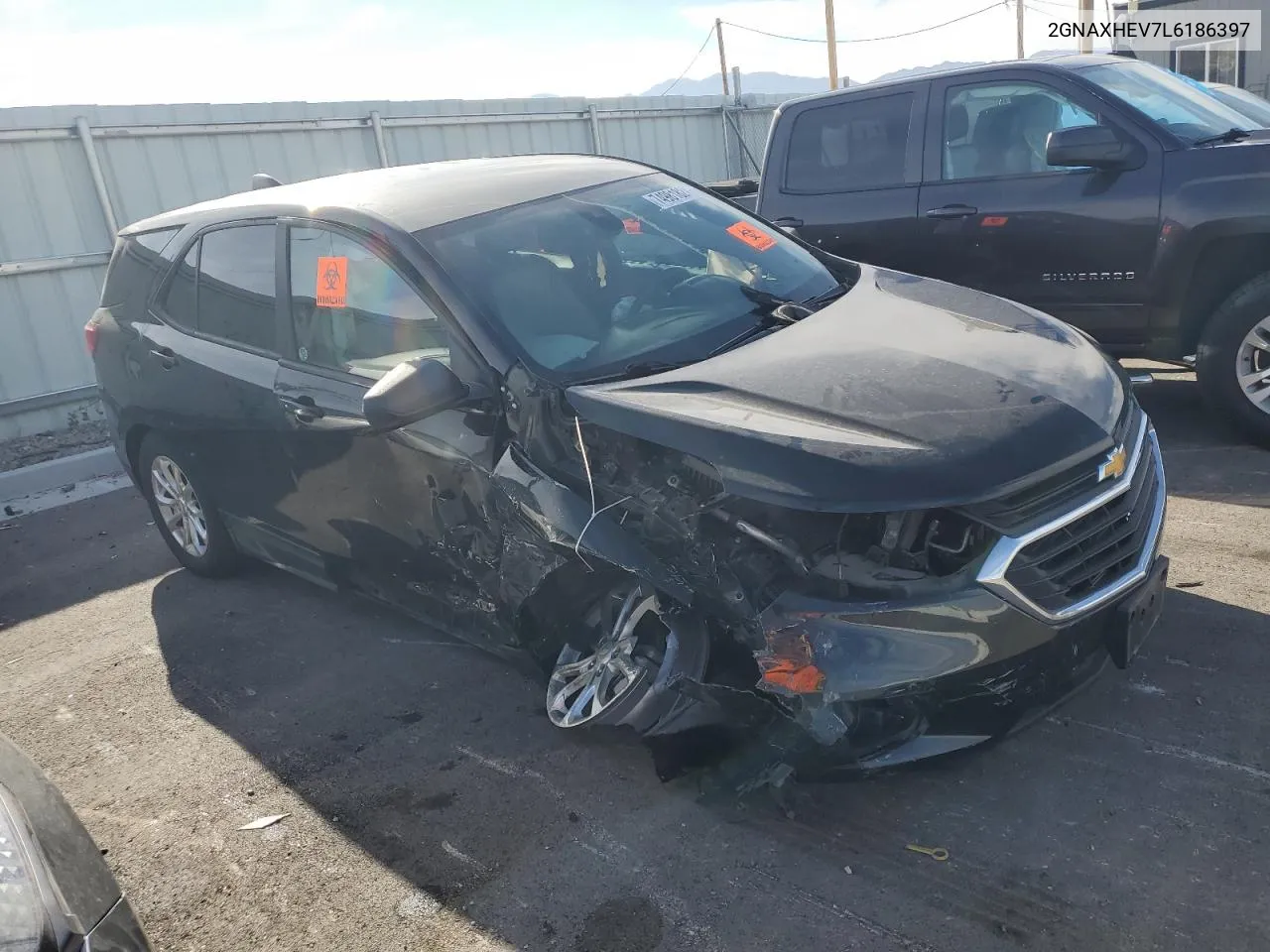 2020 Chevrolet Equinox Ls VIN: 2GNAXHEV7L6186397 Lot: 74981824