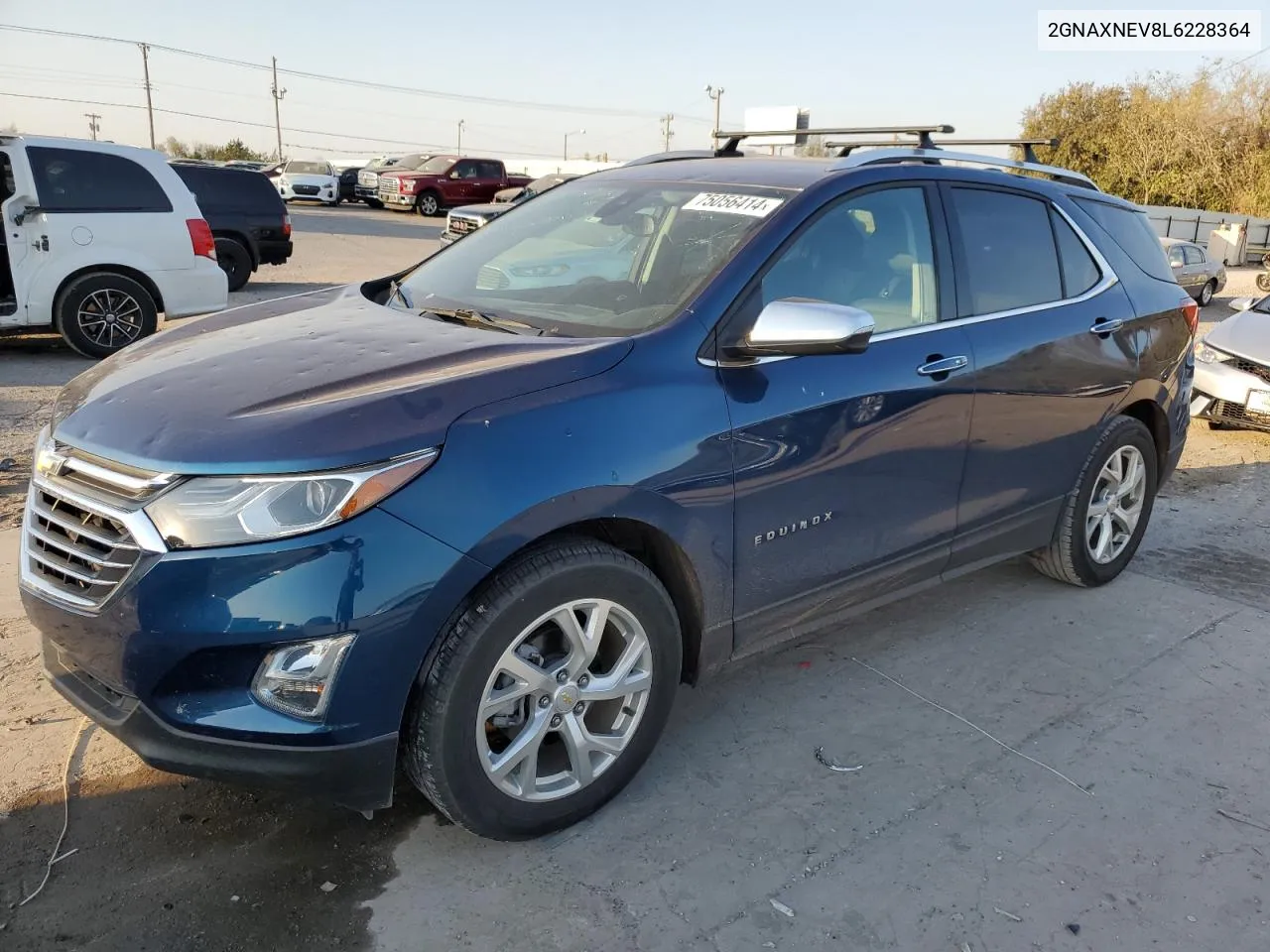 2020 Chevrolet Equinox Premier VIN: 2GNAXNEV8L6228364 Lot: 75056414